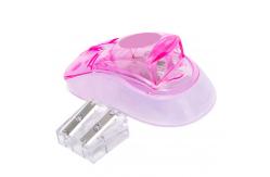 China Mouse Cute Shape Double Hole Kids Pencil Sharpener PS Plastic supplier