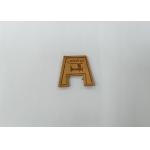 Sew On Clothing Genuine Leather Patches Embossed Logo For Garment