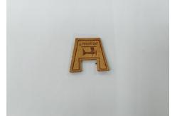 China Sew On Clothing Genuine Leather Patches Embossed Logo For Garment supplier