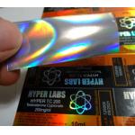10ml Vial Laser Adhesive Labels Hologram Sticker vial Package Custom Waterproof for sale