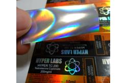 China 10ml Vial Laser Adhesive Labels Hologram Sticker vial Package Custom Waterproof supplier