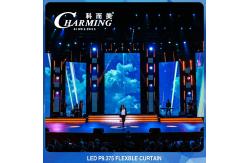 China Multipurpose 32x16 Flexible LED Screen , Windproof Bendable LED Display supplier