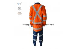 China High Visibility Cotton Spring Autumn Fire Retardant Suit supplier