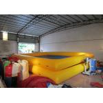 Two Layer Blue Blow Up Swimming Pools 8 X 6m , Rectangle Large Inflatable Swimming Pool for sale