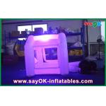Inflatable Game Party 210D Polyester Cloth Inflatable Money Booth LED White For Party for sale