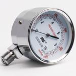 75mm Stainless Steel Pressure Gauge 0-60kpa G3/8 Nickel Plated Brass Pressure Gauge for sale