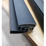 Aluminium Shower Profile For Bathroom Top Track with Powder Coating Anodized Black for sale