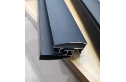 China Aluminium Shower Profile For Bathroom Top Track with Powder Coating Anodized Black supplier