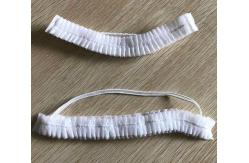 China Machine Made Custom Beard Nets Personal Logo Printing With Elasticated Clip supplier