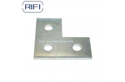 China M8 Square Plate Unistrut Compatible Strut System Fitting Zinc Plated One Hole supplier