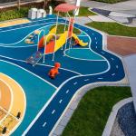 EPDM Rubber Granules Recycled Safety Colorful Granulated Rubber Surface for sale