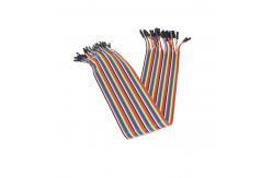 China Female To Female 40cm 40 Pin Solderless Breadboard Jumper Wires supplier