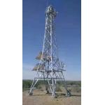 Angle Steel Structure Mobile Communication Tower 20m - 100m Microwave for sale