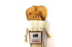 China Stylish Design Bamboo Cooking Utensil Set No Plastic No Petrochemicals No Varnishes supplier