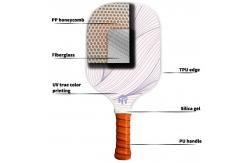 China OEM ODM Raw Pickleball Paddle With Breathable Silicone Handle supplier