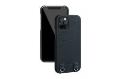 China OEM Protective Iphone Case , Real Leather Mobile Phone Case With Detachable Strap supplier