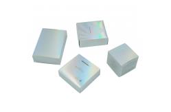 China Gradient Flat Pack Gift Boxes , Holographic Packaging Box with Front Lock supplier