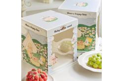 China Customizable Paper Thickness Cake Boxes for Biscuit Protection and Presentation supplier