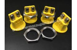 China Round Panel Mount Socket Mini Female Embedded Connector For K Thermocouple supplier