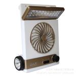 Rechargeable Mini Solar Powered Outdoor Fan 4 In 1 Multi Function