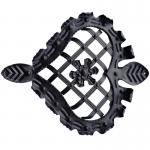 Ornamental Flower Aluminium Metal Iron Railing Parts For Balustrade Fence for sale