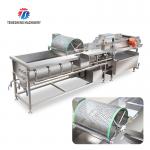 1000KG/H Automatic eddy current washing machine Fruit and vegetable vortex bubble cleaning vibration drainer for sale