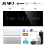 9 Gang Smart Zigbee Switch 10A 5W - 400W Zigbee Wall Switch For Smart Home Control for sale