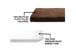 China OEM Memory Foam Dog Bed Antimicrobial Non Slip 300D Cooling supplier