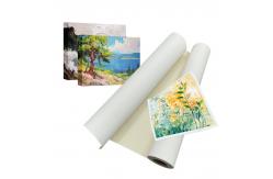 China Archival-Grade 420gsm Matte Inkjet Cotton Canvas For Gallery Wrapped Prints supplier