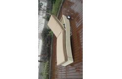 China Adjustable Swimming Pool Side Rattan Sun Lounger , Hand-Woven supplier