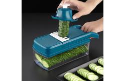 China Blue Vegetable Mandoline Chopper Slicer Shredder Household Kitchen Tools supplier