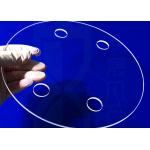 Morse 6.5 Fused Silica Quartz Glass Disc With Hole for sale
