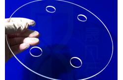 China Morse 6.5 Fused Silica Quartz Glass Disc With Hole supplier