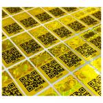 Vinyl QR Code Hologram Tamper Evident Security Labels