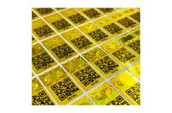 China Vinyl QR Code Hologram Tamper Evident Security Labels supplier