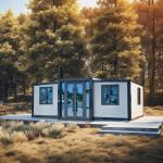 Waterproof 40FT Container House Expandable Modern Style With Wooden Floor for sale