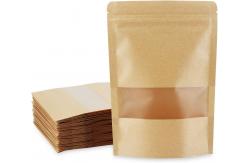 China Food Packaging Stand Up Zipper Bag Eco Friendly Standing Pouch Bag With Window supplier