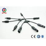 IP67 1000V Black  Branch Connector , 3 To 1  DC Cable Connectors for sale