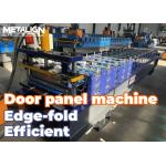 Efficient Edge Fold Door Panel Roll Forming Machine 10-15m/Min 14 Forming Stations for sale