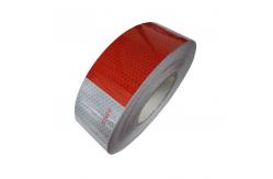 China Red White DOT Certificate Retro Reflective Tape For Traffic Vehicles Barrier supplier