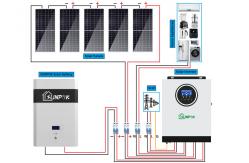 China SUNPOK Hybrid Solar System Kit 5000w Grid Connected Solar Rooftop System supplier