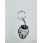 Laser Engraving  Zinc Alloy Keychain , Shiromaru Hard Enamel Keyrings for sale