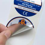 60mm 40mm Waterproof Die Cut Stickers Glossy Self Adhesive Sticker Paper Roll for sale