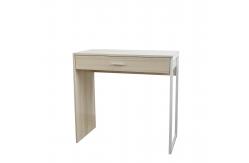 China Metal Side Desktop Computer Desk , Wooden Office Computer Table Large Storage Drawer supplier