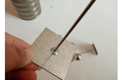 China Mild Steel Square Base Self Adhesive Insulation Pins For Hvac System supplier