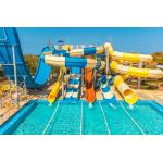 12mm Thickness Fibreglass Pool Slides Commercial Theme Park Playground Equipment