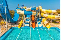 China 12mm Thickness Fibreglass Pool Slides Commercial Theme Park Playground Equipment supplier