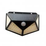100 LED PIR Motion Sensor Flood Light Black Plastic Solar Powered PIR Security Light for sale