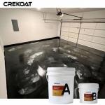 Glossy Metallic Epoxy Floor Coating Embedded Glitter Or Metallic Flakes For Added Sparkle for sale