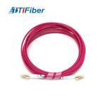 Lc To Lc Om4 Duplex Fiber Optic Pigtail Patch Cord Fast Transmission Speed for sale
